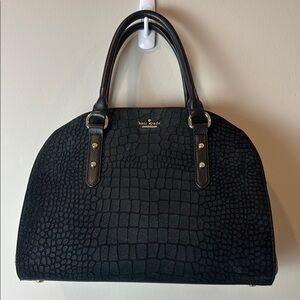 Kate Spade Black Textured Handbag